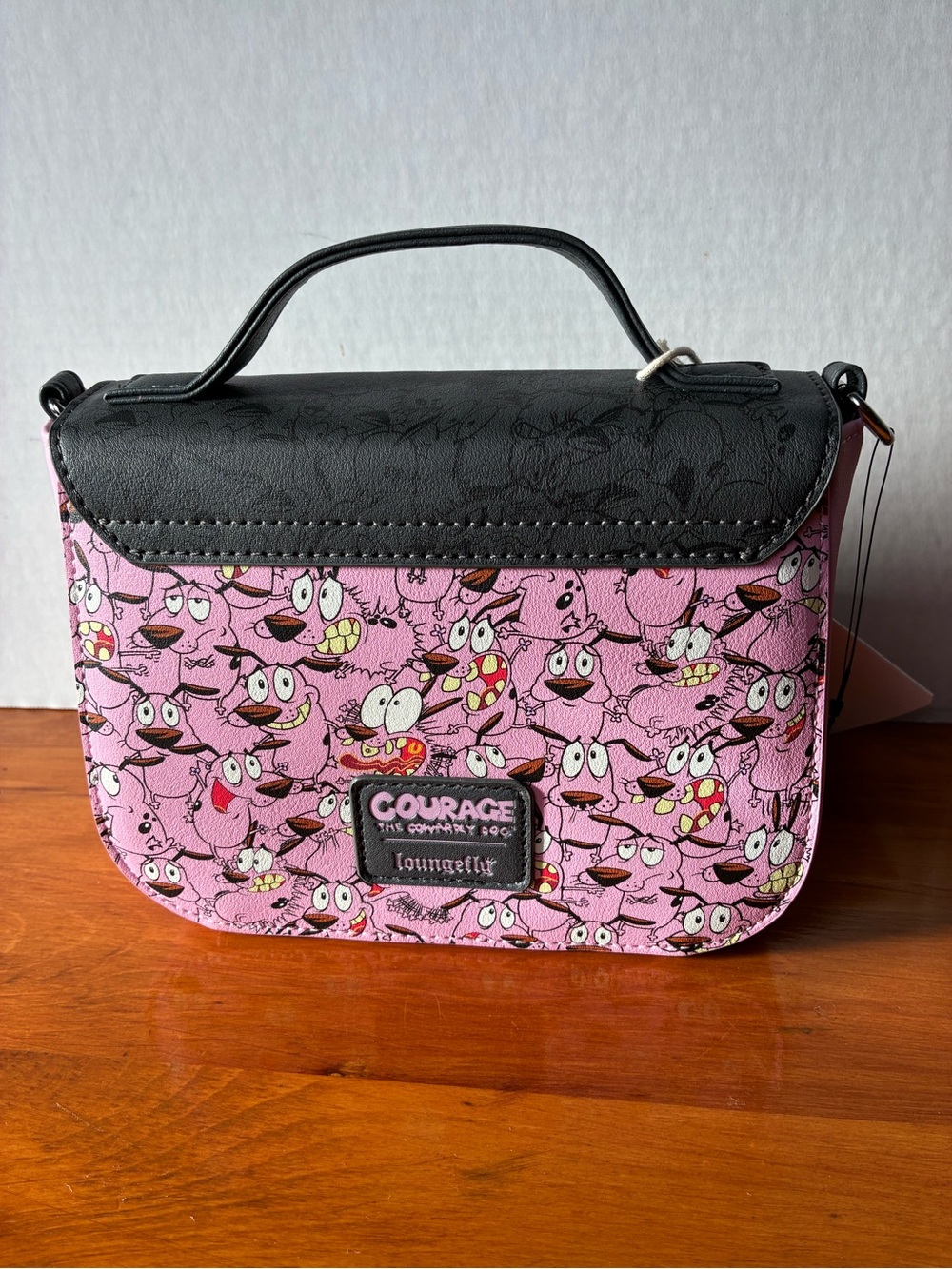 Loungefly Courage The Cowardly Dog Crossbody Bag Handbag Purse New - Picture 3 of 6